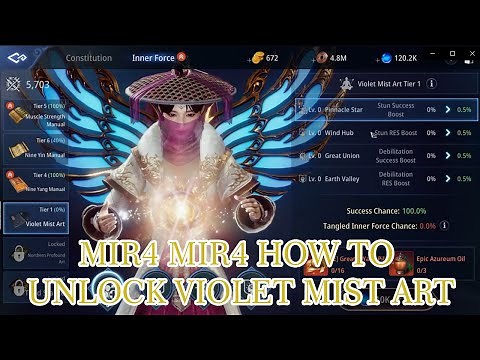 MIR4 HOW TO UNLOCK VIOLET MIST ART