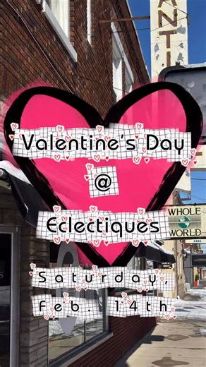Eclectiques ❉ Columbus, OH Vintage Mall on Instagram: "Join us at Eclectiques Saturday, February 14th for a special Valentine’s Day event!💗 ❣️ Local photographer @byhannahspencer will be offering Portrait Mini-Sessions Using the Mall as your studio, or against a hand-painted backdrop in front of the iconic Eclectiques Bricks, grab a couple minutes with Hannah to capture photographs you will cherish your entire life.💖 ❣️ Our very own @psysunflowervintage will be in-store, offering an expanded c