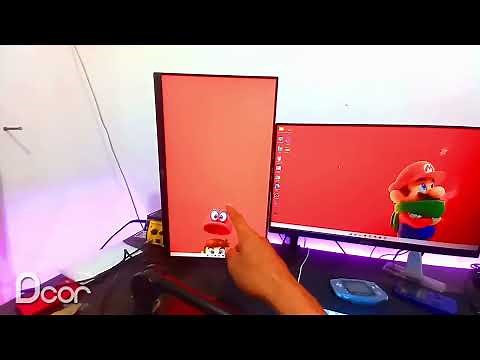 Como poner un wallpaper VERTICAL Y HORIZONTAL EN 2 monitores!!!!!!