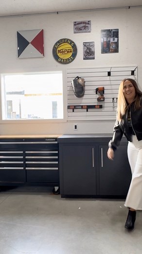 10K views · 79 reactions | The weekend project that actually seems fitting to the transition. Installing 2 of these slat wall organizers took about an hour. The panels are 8’ long, so I cut them in half and created two 4’ sections.The rest of the weekend was dedicated to fall cleanup projects. What projects did you tackle this weekend? #wallorganizer #slatwall #garage #garageorganization | April Justine Home | Facebook