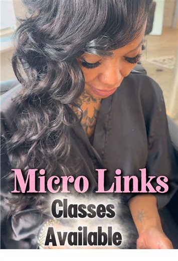 Micro Links! Learn The Technique Or Book The Look! Link In Bio #education #hair #classes #mentor #youtube