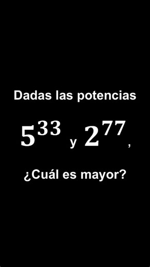 Julio Ríos on Instagram: "Comparación de dos potencias. #julioprofe"