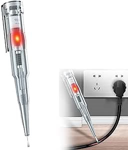 Electrical Tester Pen Screwdriver, Screwdriver Tester Electrical, Waterproof Probe Light Voltage Tester Screwdriver 70-250V (1 PCS)