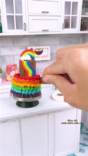 Tiny Baking Time: Create a Miniature Pride Cake