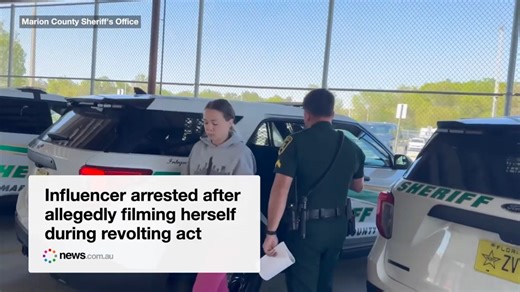 Influencer arrested after allegedly filming herself during revolting act