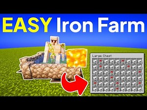 The SIMPLEST Iron Farm In Minecraft 1.21 [NO ZOMBIE]