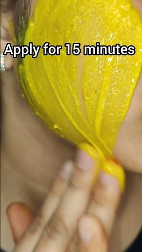 Face mask for glowing skin ❤️ besan haldi face mask