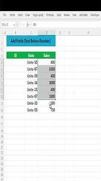 Excel Prefix Magic: Add 'ID-' or '$' to Numbers in 60 Seconds! 🚀 (No Formulas Needed)