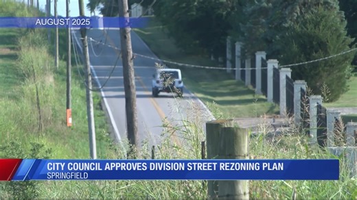 Springfield city council approves Division Street rezoning plan