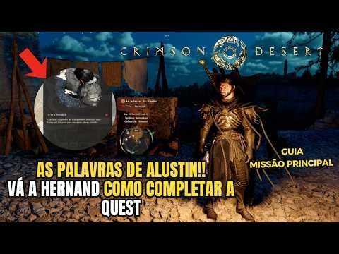CRIMSON DESERT – ALUSTIN'S WORDS: HOW TO COMPLETE AND READ ALUSTIN'S LETTER 📜🔥 (COMPLETE GUIDE)