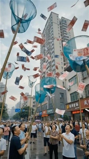 The Strange Chinese Tradition Of Throwing Gifts From Rooftops🤨 #shorts