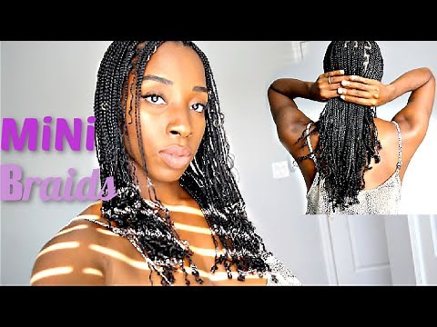 Mini Braids On Stretched Natural Hair | The Best Protective Hairstyle | NO WEAVE | Detailed Method