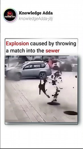 Matchstick Thrown into Sewer Causes Massive Explosion! 💥 Real Science Explained