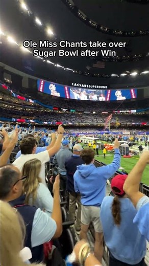 Ole miss has the best game winning chant / insta-itscadendavis #football #college #olemiss #georgia