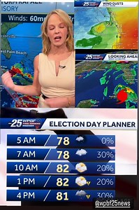 13K views · 164 reactions | Election Day Forecast WPBF 25 News | Sandra Shaw WPBF | Facebook