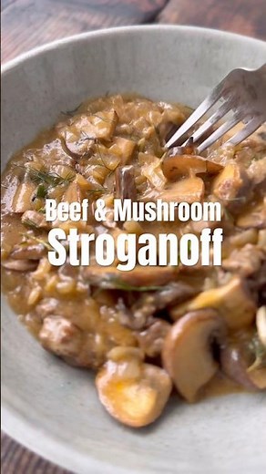How to cook: Beef & Mushroom Stroganoff. #howtocook #recipe #stroganoff