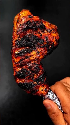 Perfect Spicy & Juicy Chicken Tandoori Leg Asmr🍗 #shorts