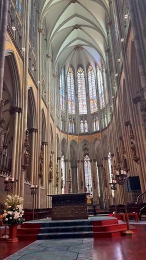 Inside Cologne Cathedral – A Gothic Symphony of Light & Faith ✨⛪