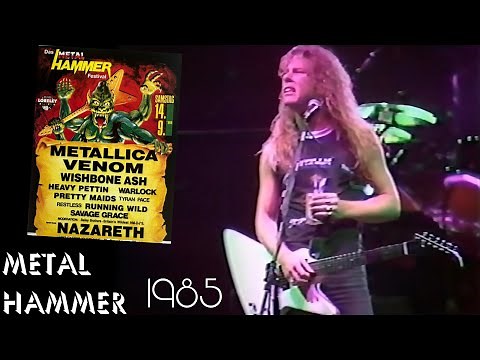 HD Metallica 1985 Metal Hammer Festival Full Live Concert | James Hetfield Gibson Explorer 1984