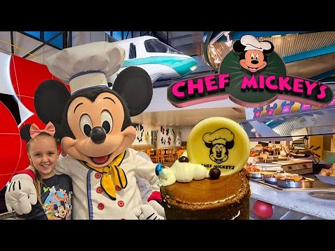 Chef Mickey’s Character Dining 🎉 Full Fab 5 Experience at Disney World