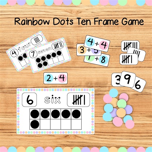 10 Frames Counting Cards, Ten Frame Math, Learn to Count, Counting Activity, 10 Frame Montessori, 10 Frames Game, Ten Frame Cards - Etsy Australia