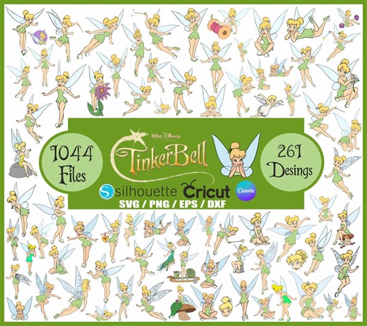 Tinkerbell SVG Bundle, Tinkerbell Svg & Png Files for Cricut, Believe Tinkerbell Png, Fairy Svg for Shirt, Princess Clipart Instant download - Etsy UK
