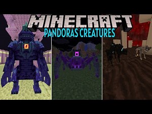 Minecraft: PANDORAS CREATURES (EPIC NEW CREATURES, MINI BOSSES, & A NEW END DUNGEON) Mod Showcase