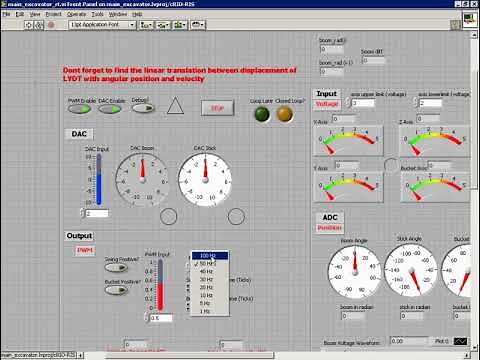 Backhoe Programming Using LabView FPGA Real Time + Compact Rio