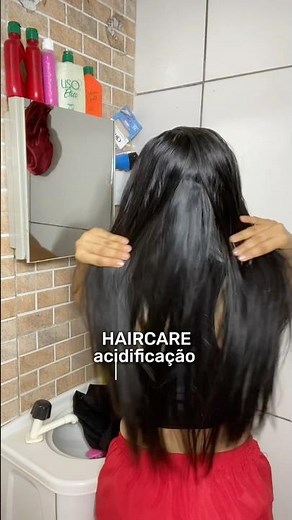 Como usar Acidificante no cabelo#cabelo #hair #routinehairstyle #hairroutine #cuidados #routines