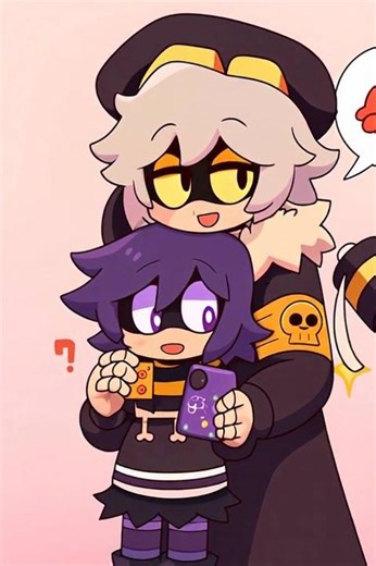 Uzi and N #cute #animeart #animation #viral #muderdrones #viral