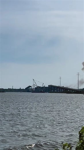 20K views · 215 reactions | WMAR-2 News' Jack Watson at the scene of the Key Bridge after the controlled demolition. | WMAR-2 News Baltimore | Facebook