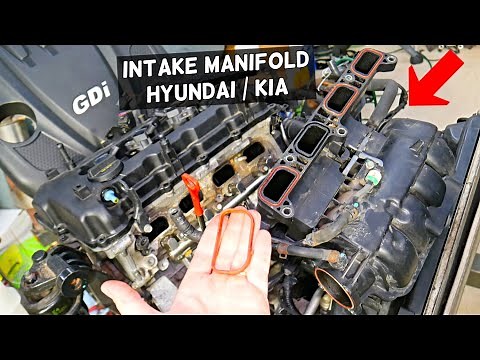 INTAKE MANIFOLD REMOVAL HYUNDAI KIA 2.4 GDI, INTAKE MANIFOLD GASKET REPLACEMENT