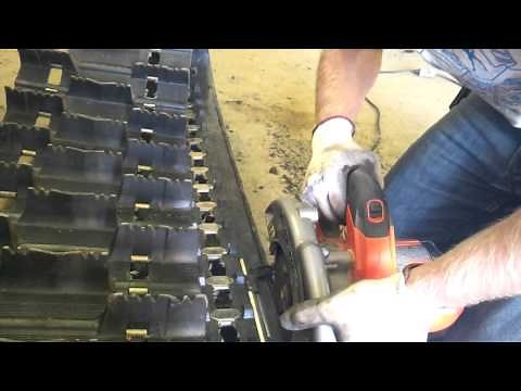 How to Cut a Snowmobile Track