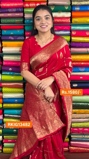 R K Collections | Mashru Crepe Silk Zari Butti Red Saree Price: Rs.1580/-Only Product Code: RKIG13482 𝐎𝐑𝐃𝐄𝐑 𝐏𝐑𝐎𝐂𝐄𝐒𝐒 Please follow these 3 steps 1. Kindly... | Instagram