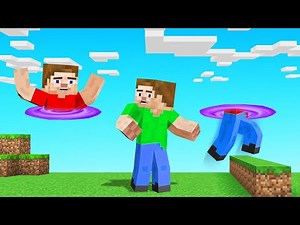 MINECRAFT But JUMPING = TELEPORT!