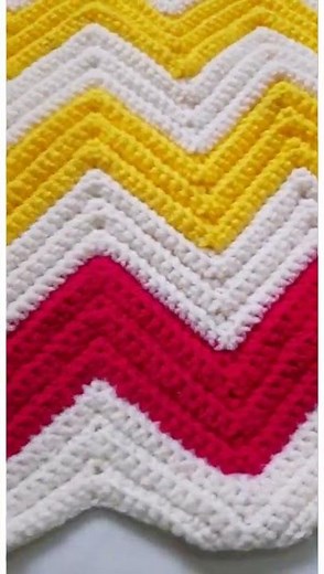 crochet ripple stitch blanket