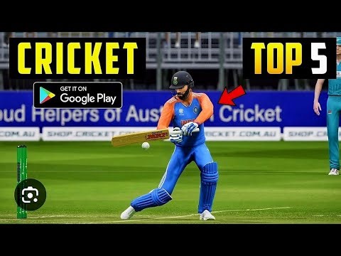 TOP 5 BEST REALISTIC CRICKET GAMES in ANDROID Mobile Phone 🏏