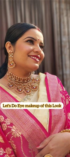 Reception Bridal Eye Makeup Look ✨ Glam Smokey Eyes for Indian Bride