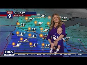 Special guest helps out with FOX 9 weather forecast