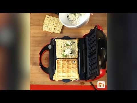Gaufres fourrées au fromage