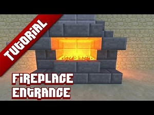 Minecraft Tutorial: Hidden fireplace entrance