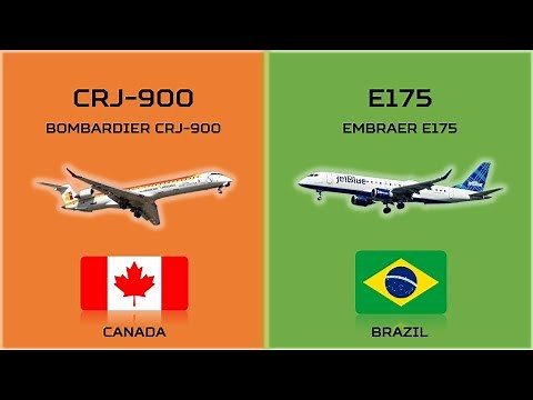Bombardier CRJ-900 vs. Embraer E175 | Regional Jet Showdown!