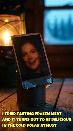 I TRIED TASTING FROZEN MEAT AND IT TURNS OUT TO BE DELICIOUS IN THE COLD POLAR ATMUST #movie #short