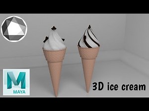 MODELING A 3D ICE CREAM USING AUTODESK MAYA
