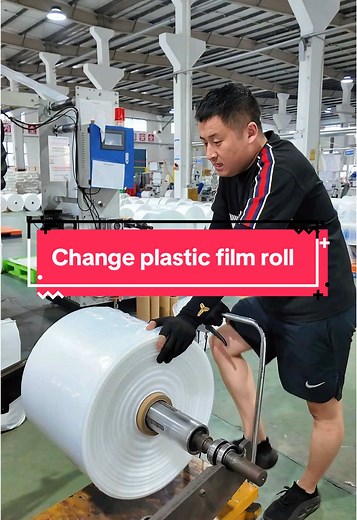 Transporting Plastic Film for Bag Production