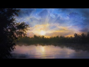 Sunset on the River | Painting Demo - Paint with Kevin®