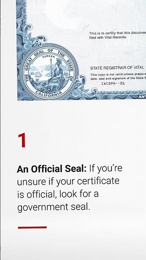 How To Know if Your Birth Certificate is Official