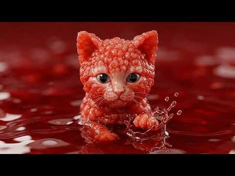 Adorable Fruit Creatures Splashing in Jelly | Oddly Satisfying