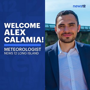 6.6K views · 111 reactions | Welcome Alex Calamia to News 12! Alex is our new Storm Watch Team Meteorologist and you can see his forecasts on News 12 Long Island! Follow Alex for the latest forecast. | News 12 Long Island | Facebook