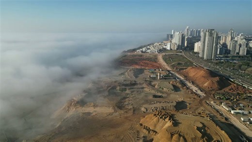 Netanya, Israel: Drone journey along the coast
